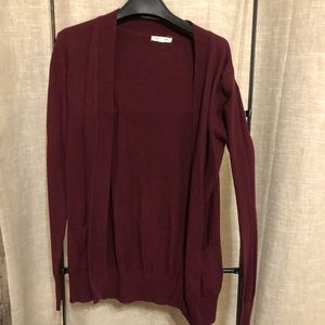 Maroon cardigan